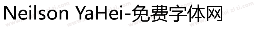 Neilson YaHei字体转换
